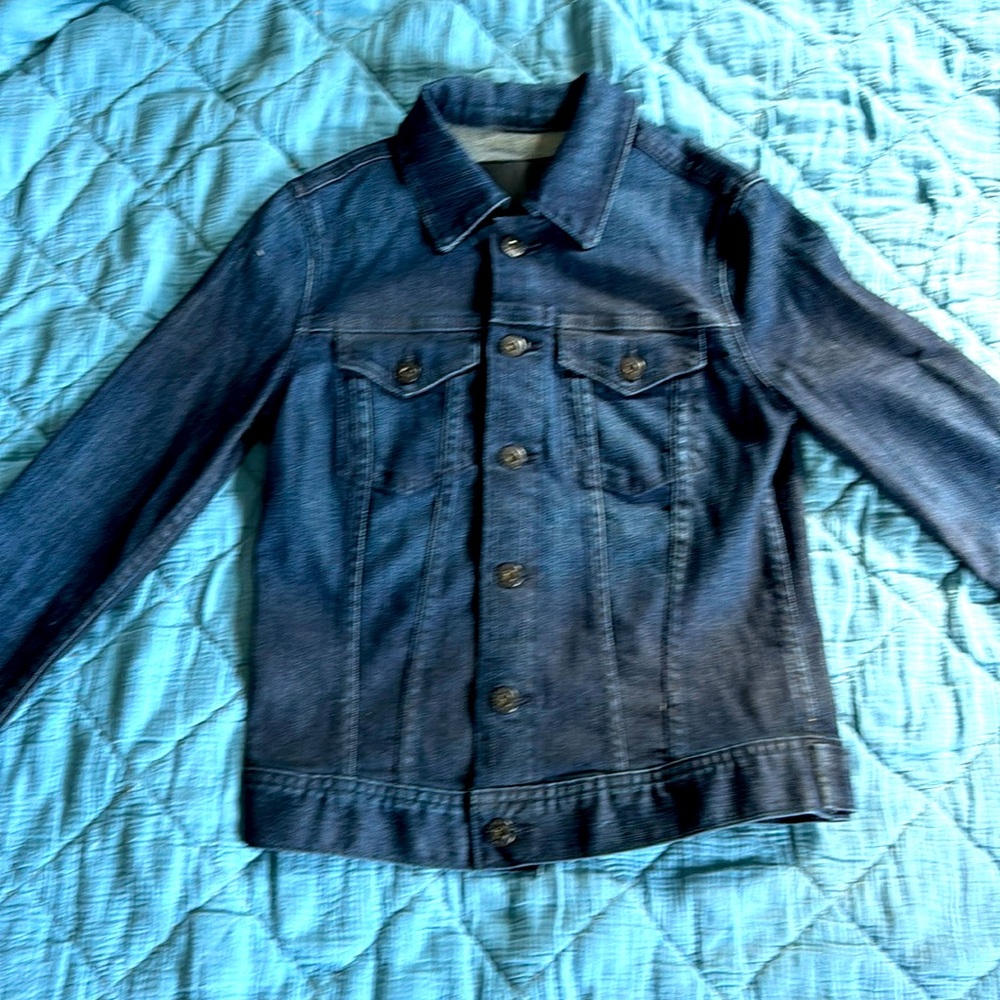 AG Adriano Goldschmied Jacket Womens Size X Small Blue Denim Trucker